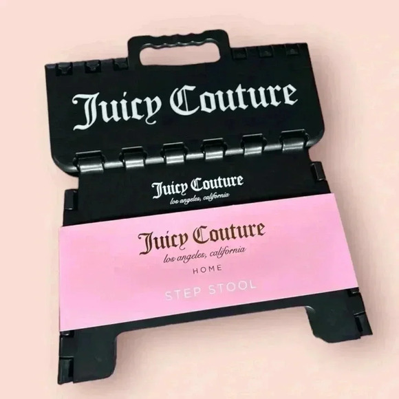Juicy Couture Home Black and White Step Tool NWT - Picture 1 of 3